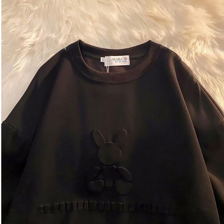 Kaos Oversize Rabbit Tas T-shirt Berkualitas Kelinci Lucu Rabbits Are Too Many For Us Korean Style