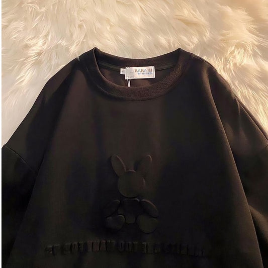 Pekanbaru Kaos Oversize Rabbit Tas T-shirt Berkualitas Kelinci Lucu Rabbits Are Too Many For Us Korean Style