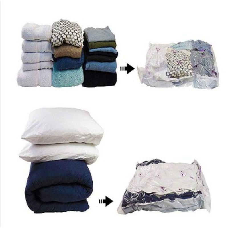 Pekanbaru Vacum Plastik / Vacum Plastic Bag Travel / Vakum Baju Pakaian