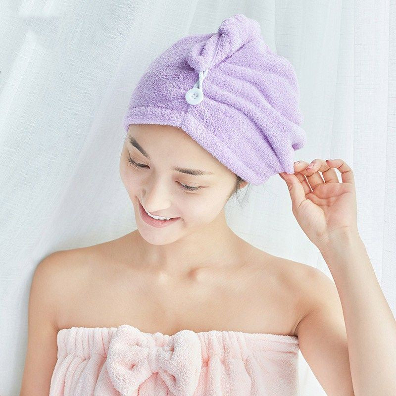 Pekanbaru Handuk Keramas Rambut Turban Keramas Magic Head Towel Fast Dry