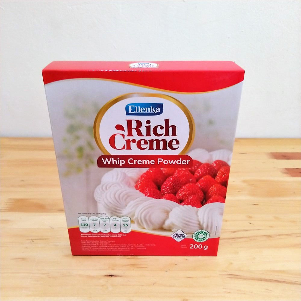 Pekanbaru Ellenka Rich Creme Whip Creme Powder / Whipping Cream Bubuk 200G 400G