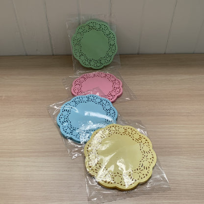 Pekanbaru Dragon Pack Round Paper Doyleys / Kertas Doilies Bulat Warna Per Pack