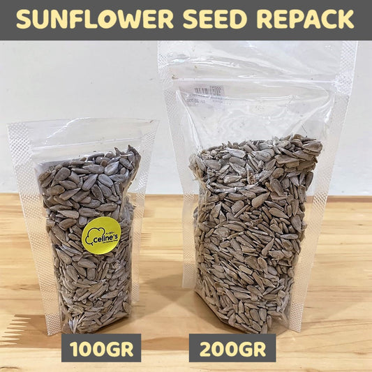 Pekanbaru Raw Sunflower Seed / Biji Bunga Matahari / Kuaci Mentah Repack 250Gr