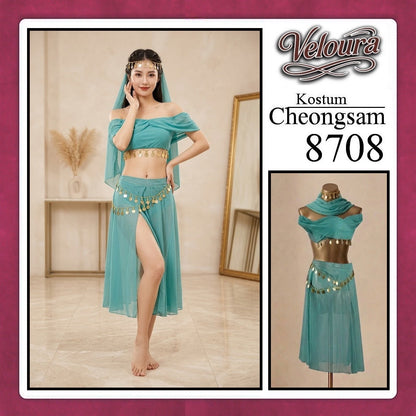 Pekalongan Veloura Pakaian Cheongsam Mini Kostum Lingerie Set Dress Sexy Model Baju China 8708