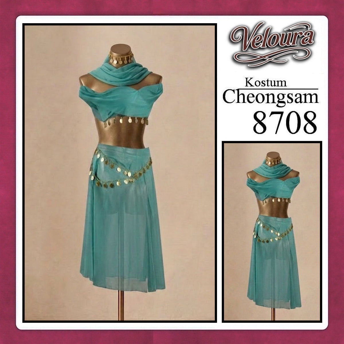Pekalongan Veloura Pakaian Cheongsam Mini Kostum Lingerie Set Dress Sexy Model Baju China 8708