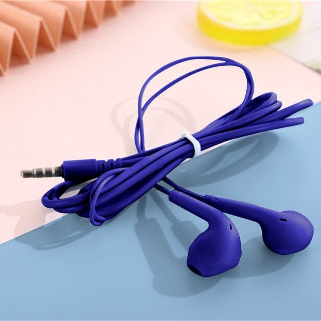 HR- Headset U19 Macaron Matte Colorfull Hifi Stereo Extra Bass Handsfree Earphone Jack 3.5mm with Mic