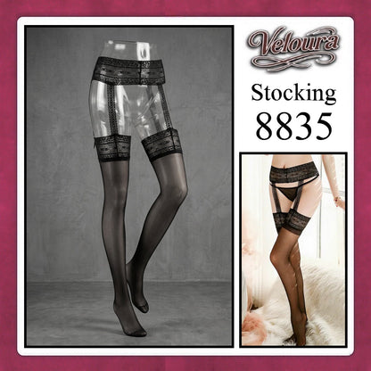 Pekalongan Veloura Stocking Suspender Tights Premium Body Stoking Garter - STG 8835