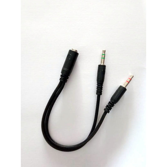 Pekanbaru Kabel Audio Headset 1 Female To 2 Male