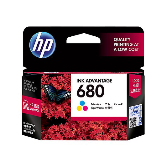 Pekanbaru Hp 680 Tri-Color Original Ink Advantage Cartridge