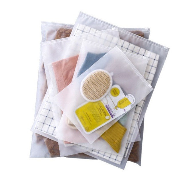 HR-[POUCH ZIPPER] BAG ORGANIZER BAG DENGAN ZIPLOCK PENYIMPANAN BAJU JUALAN FASHION TRAVEL SERBAGUNA