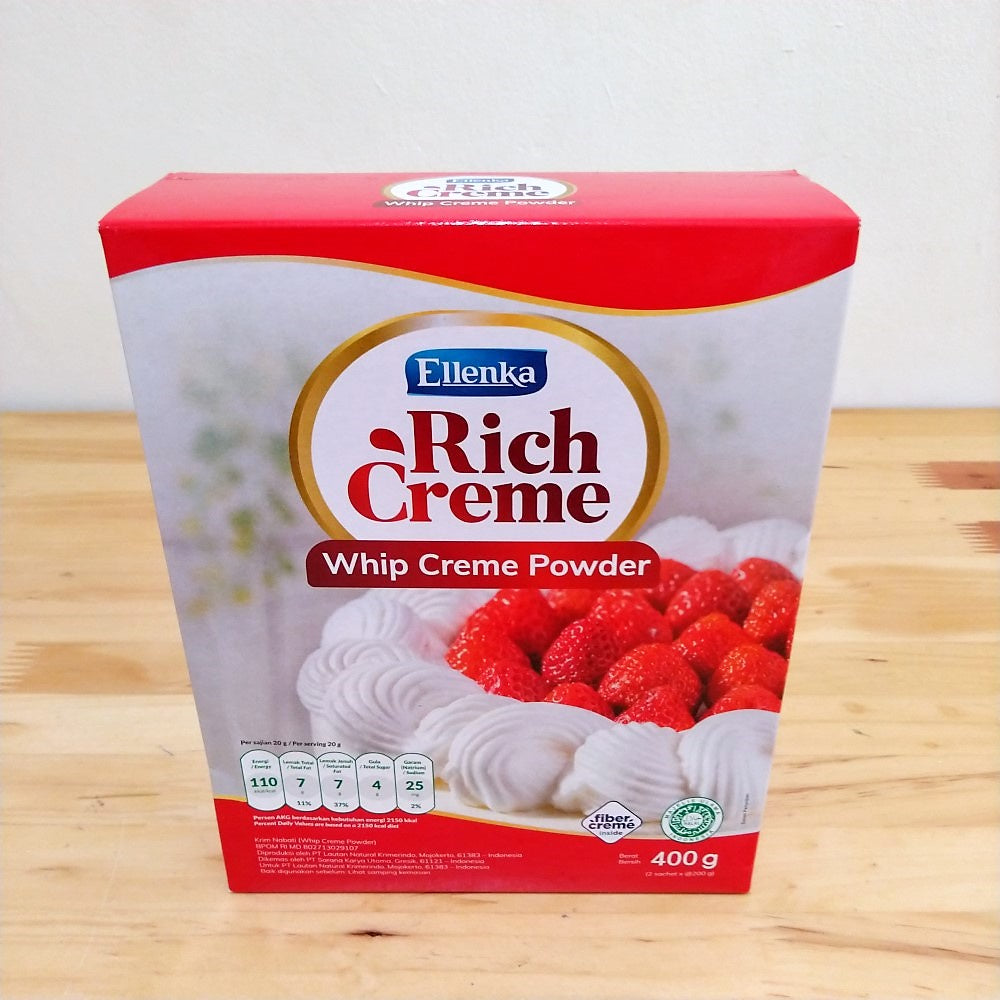 Pekanbaru Ellenka Rich Creme Whip Creme Powder / Whipping Cream Bubuk 200G 400G