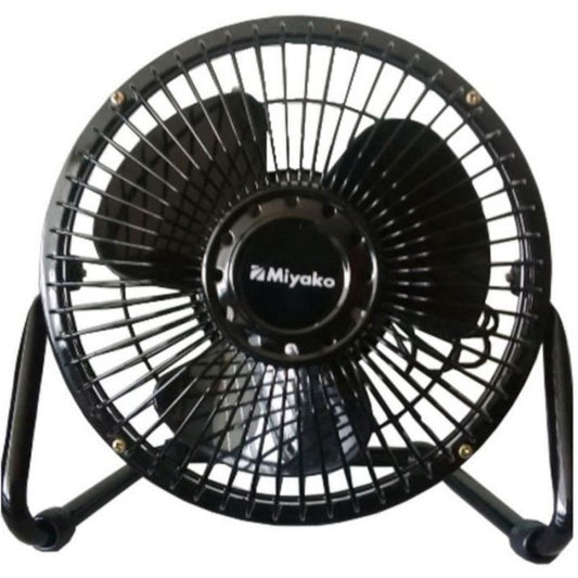 Pekanbaru Kipas Angin Mini 6" Miyako Kad 06 / Desk Fan Miyako 6 Inci Kad 06 - Black