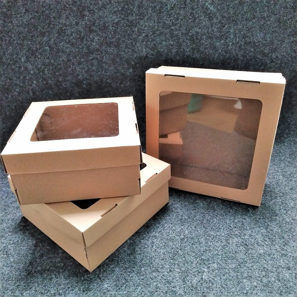Pekanbaru Box Tart / Kotak Kue Kraft Persegi Display Karton E-Flute