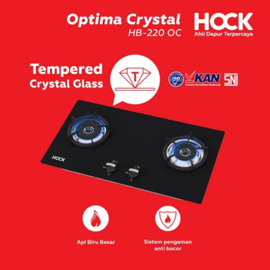 Pekanbaru Kompor Tanam Hock Optima Crystal Build In Hob Hb 220 Oc