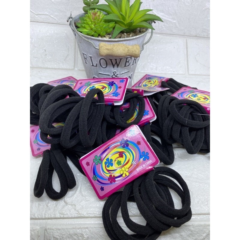 HR- IKAT RAMBUT WOL / KUNCIR DONUT SALUR WOL WARNA DAN HITAM