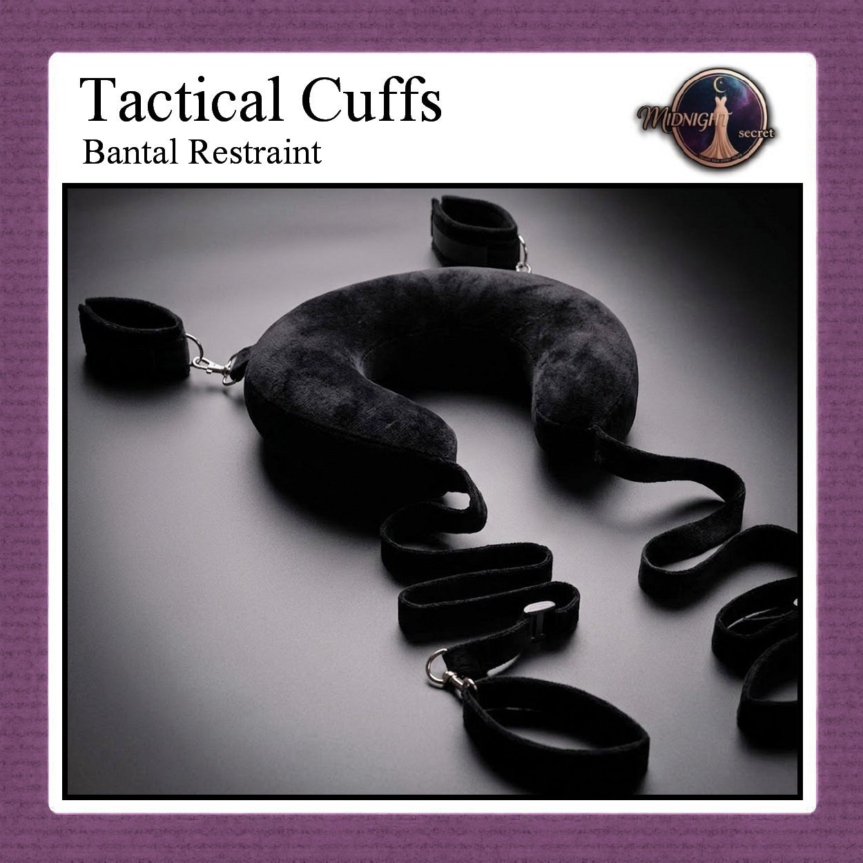 Pekalongan Midnight Tactical Cuffs - Bantal Restraint Penyangga Leher Tangan Kaki