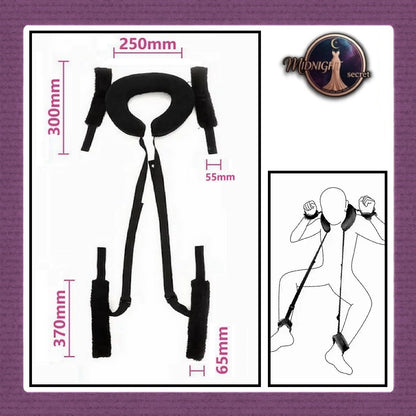 Pekalongan Midnight Tactical Cuffs - Bantal Restraint Penyangga Leher Tangan Kaki