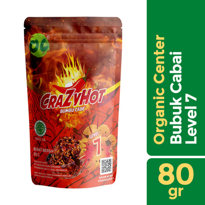 Organic Center Crazy Hot Bumbu Cabe / Chili Powder / Bumbu Cabai Pedas / Spicy Seasoning Powder COD