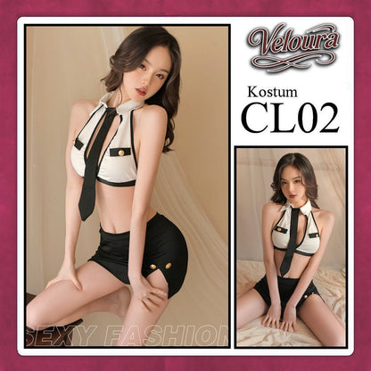 Pekalongan Veloura Pakaian Wanita Kostum Model Seksi  - Setelan Lingerie Seksi CL02