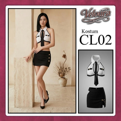 Pekalongan Veloura Pakaian Wanita Kostum Model Seksi  - Setelan Lingerie Seksi CL02