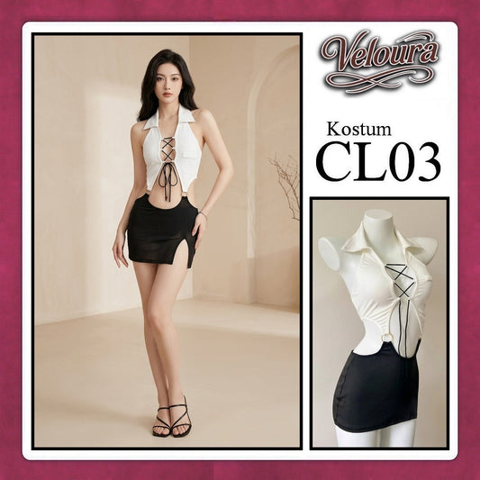 Pekalongan Veloura Pakaian Wanita Setelan Atas Bawah Baju Kostum Lingerie - CL03