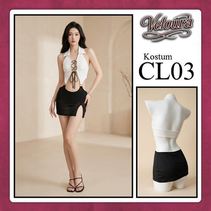 Pekalongan Veloura Pakaian Wanita Setelan Atas Bawah Baju Kostum Lingerie - CL03