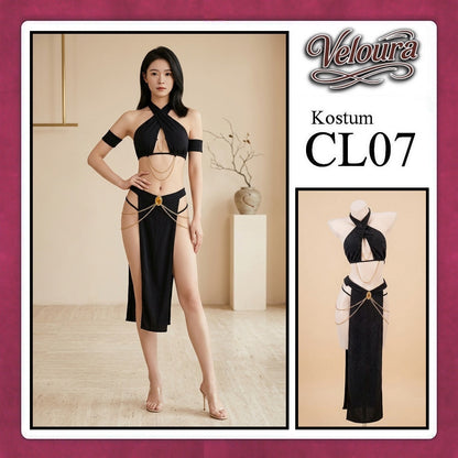 Pekalongan Veloura Sexy Lingerie Pakaian Dress Malam Kostum Egyptian Queen Cleopatra / Assassin - CL07