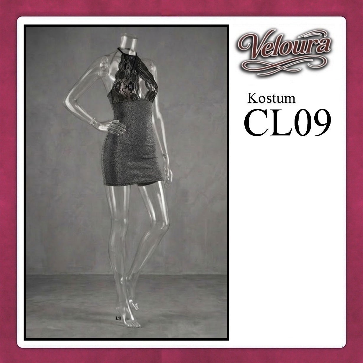 Pekalongan Veloura Sexy Lingerie Pakaian Wanita Dress Malam Kostum Tema Seksi Lady - CL09