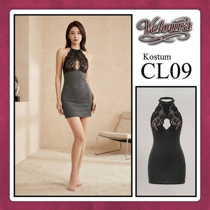 Pekalongan Veloura Sexy Lingerie Pakaian Wanita Dress Malam Kostum Tema Seksi Lady - CL09
