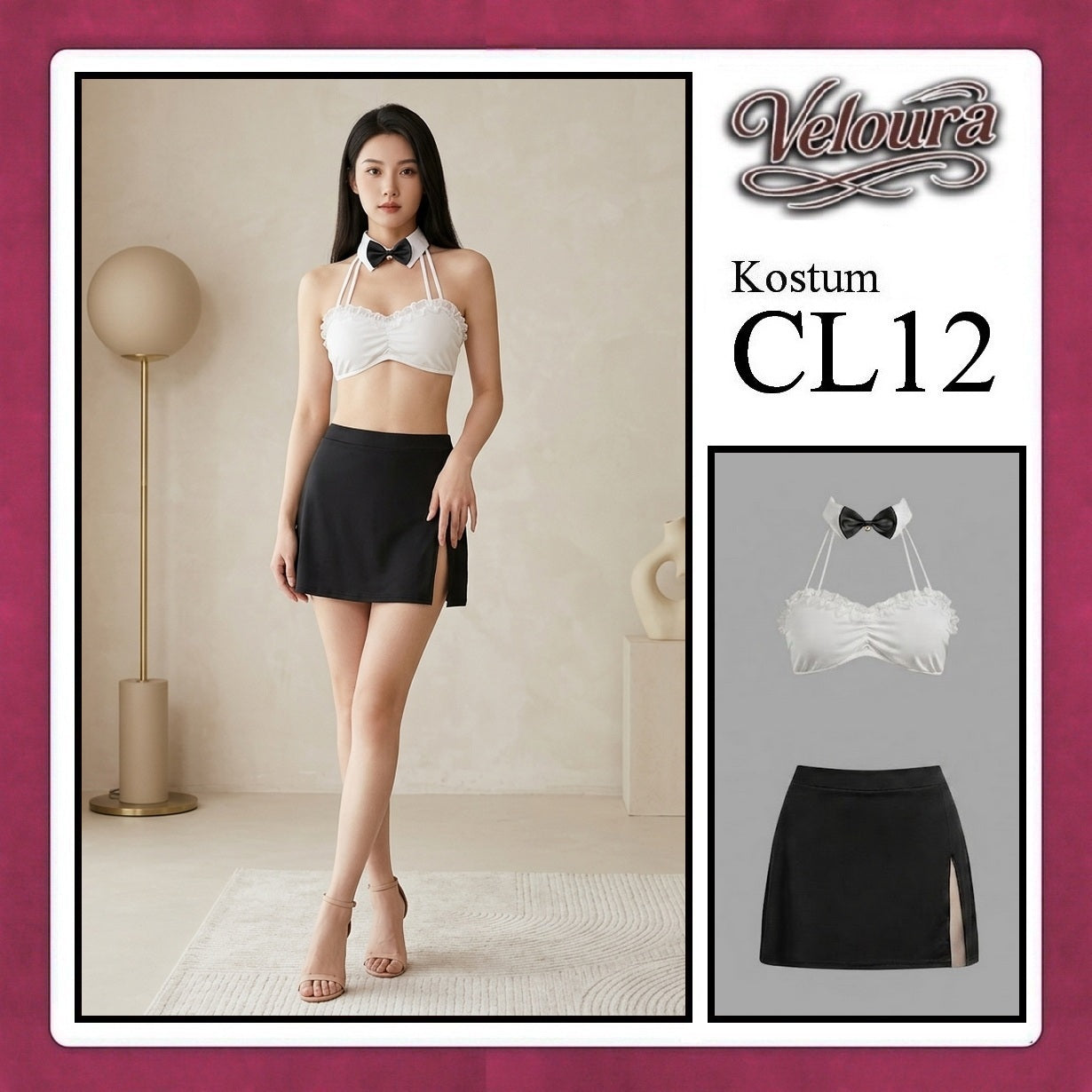 Pekalongan Veloura Pakaian Wanita Set Bikini dan Rok - CL12