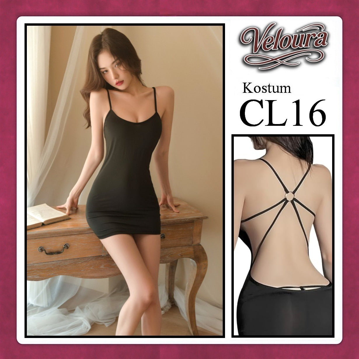 Pekalongan Veloura Pakaian Dress Wanita Casual Seksi Elegant - CL16