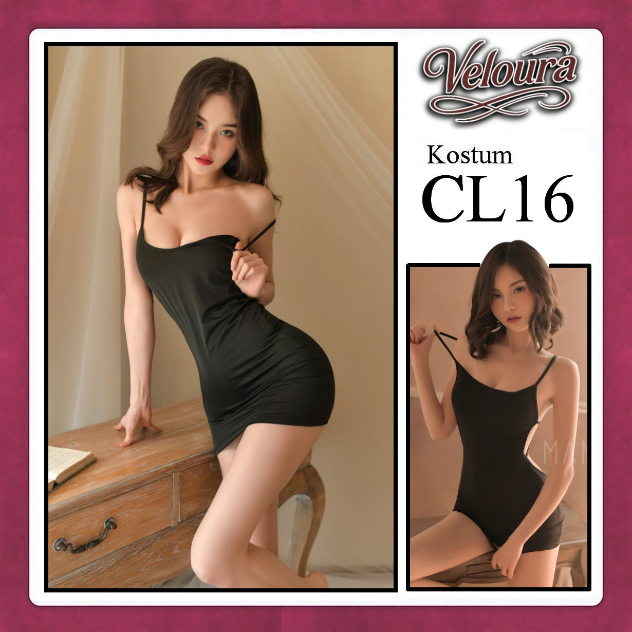 Pekalongan Veloura Pakaian Dress Wanita Casual Seksi Elegant - CL16