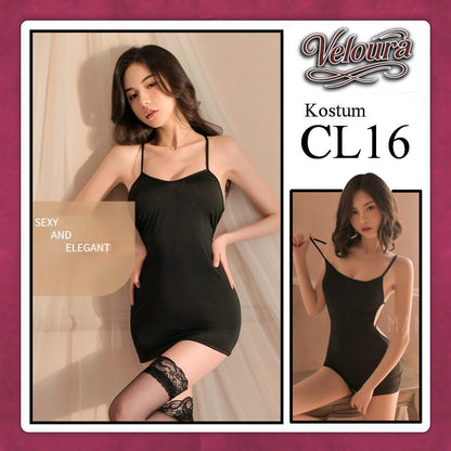 Pekalongan Veloura Pakaian Dress Wanita Casual Seksi Elegant - CL16