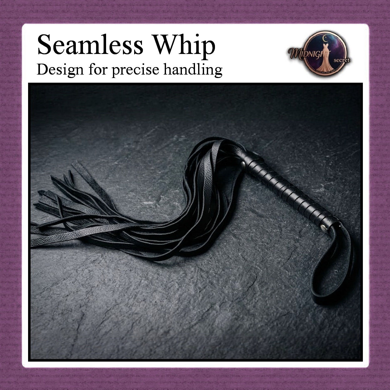 Pekalongan Midnight Whip Short - Cambuk BDSM 44 cm
