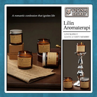 Pekalongan Lilin Aromaterapi Scented Candle Romantis , Wax 100gr / Pewangi Ruangan Aroma Relaksasi