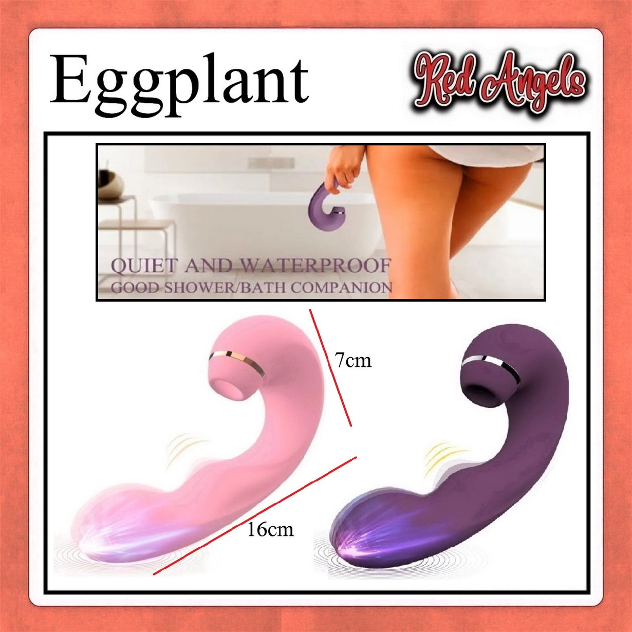 Pekalongan Red Angels Vibrator Eggplant 2in1 Charger 3 Color