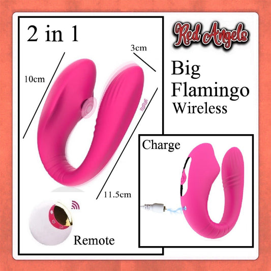 Pekalongan Red Angels Vibrator Big Flamingo 2 in 1 Charge