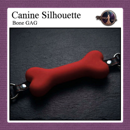 Pekalongan Midnight Mouth GAG - Canin Silhouette Bone Bit - Aksesoris BDSM