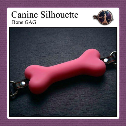 Pekalongan Midnight Mouth GAG - Canin Silhouette Bone Bit - Aksesoris BDSM