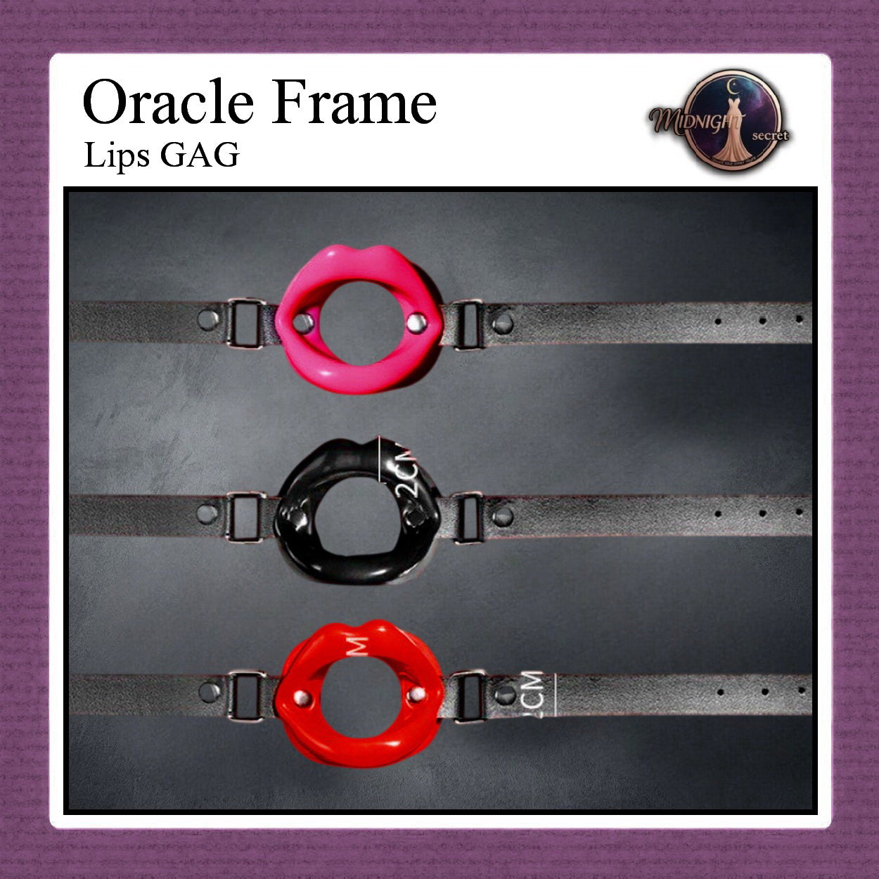 Pekalongan Midnight Mouth GAG - Oracle Frame Lips - Aksesoris BDSM