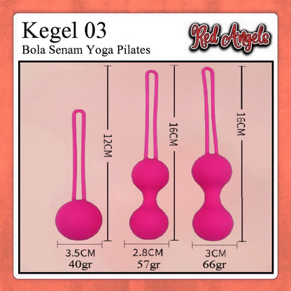 Pekalongan Red Angels Kegel Balls Set 3 Ball