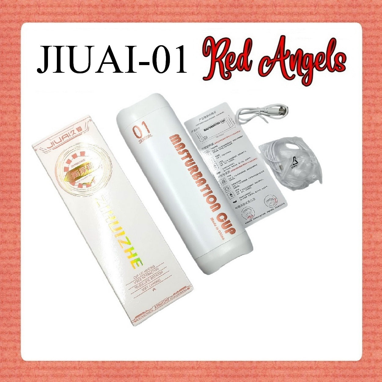 Pekalongan Red Angels Male Cup Mastubator Automatic Plus Charge JIUAI 01