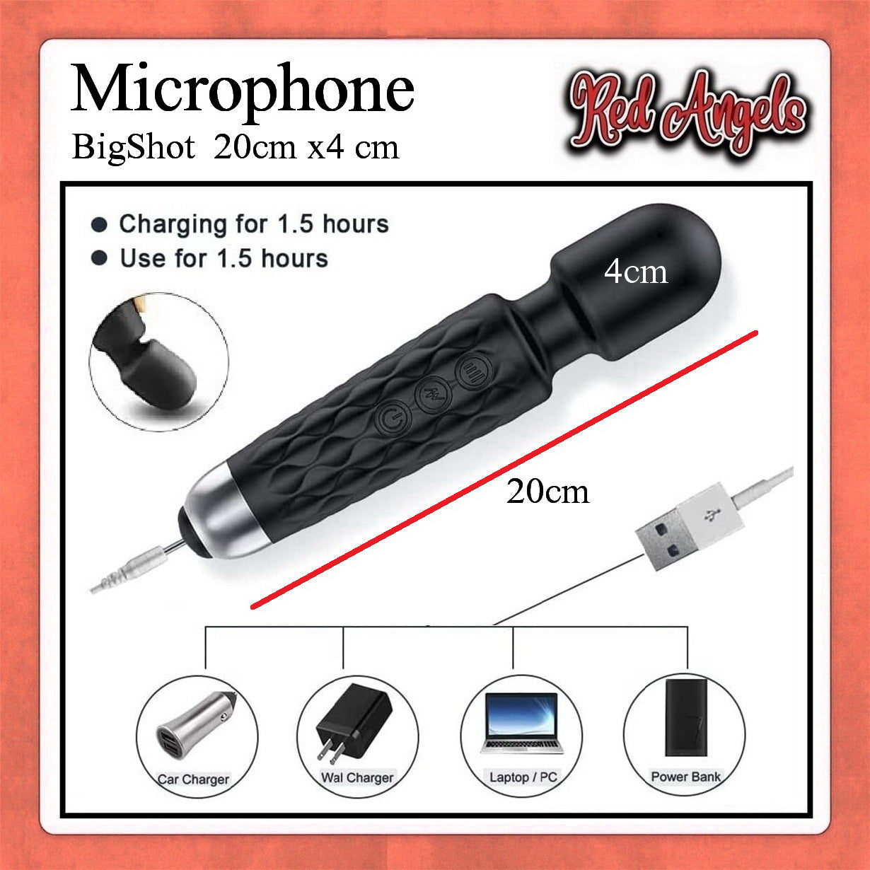 Red Angels Vibrator Microphone Big Short Charge