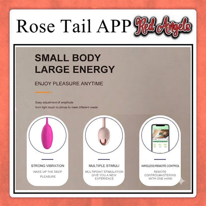 Pekalongan Red Angels Vibrator Alat Getar Wanita ROSE TAIL APP