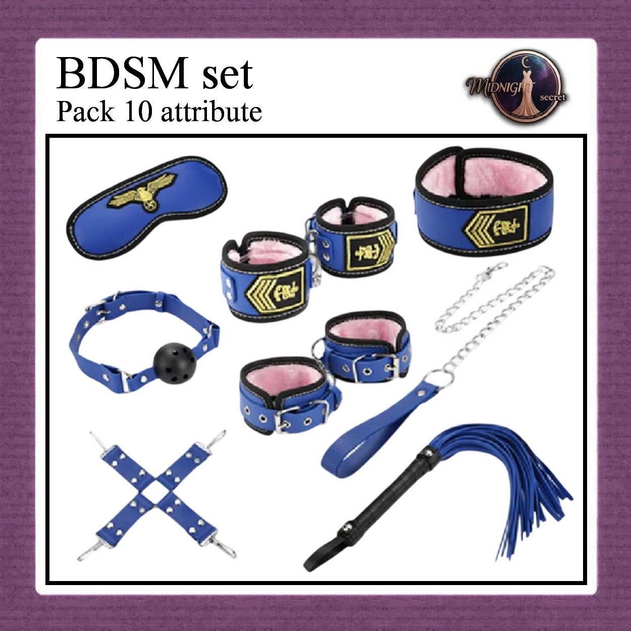Midnight Set Premium BDSM Fashion Toys Seragam Tema Police Perawat Pramugari Militer