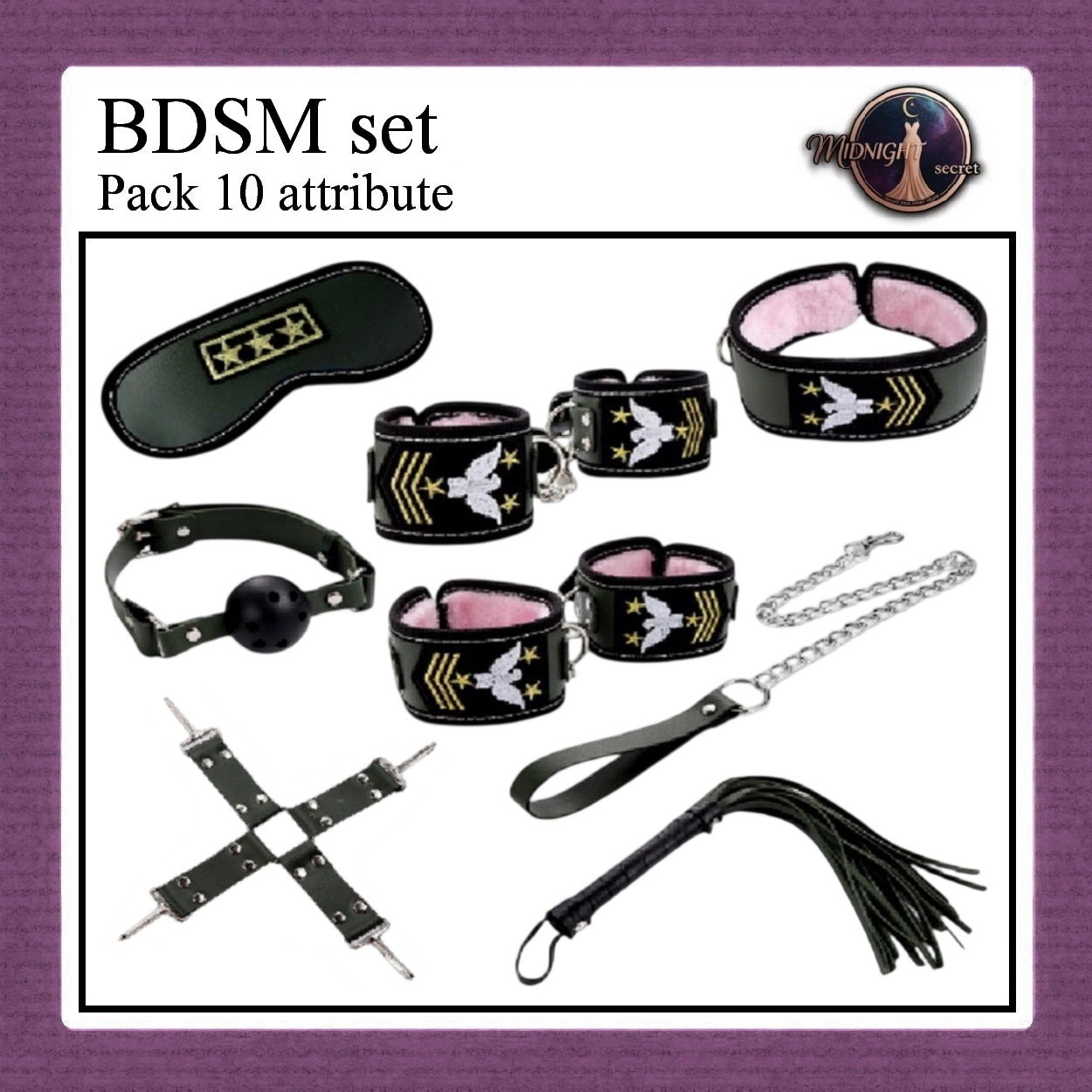 Midnight Set Premium BDSM Fashion Toys Seragam Tema Police Perawat Pramugari Militer