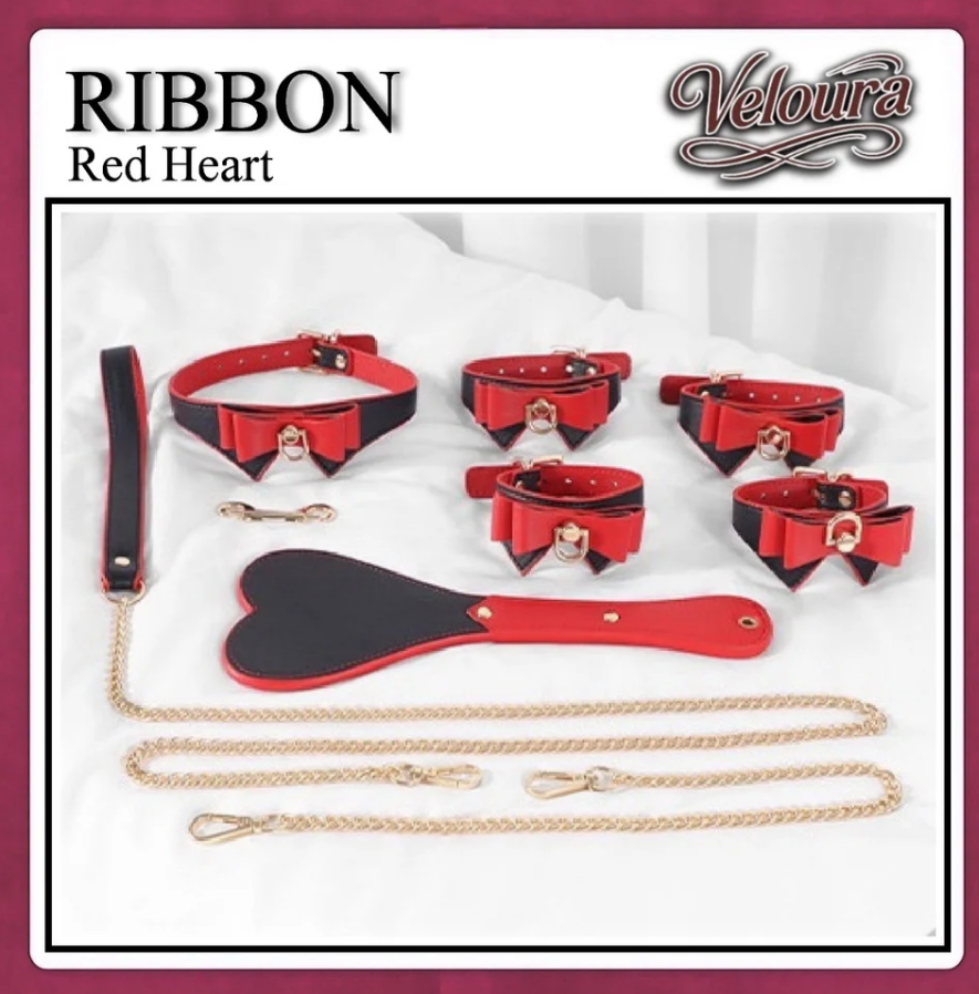 Midnight Set Premium BDSM Fashion Toys RIBBON Red