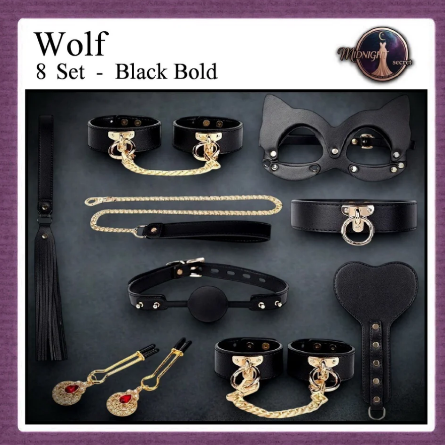 Midnight Set Premium BDSM Fashion WOLF BOX Black