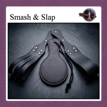 Midnight Smasher & Slapper Paddle - PU Leather Impact