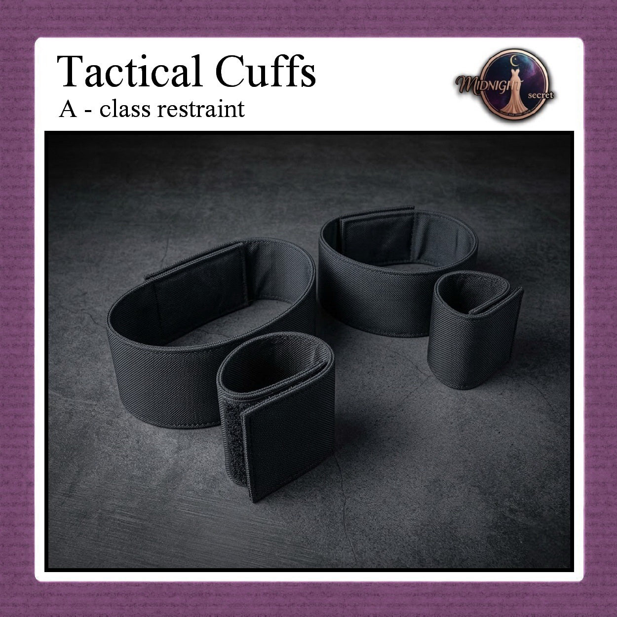 Pekalongan Midnight Tactical Cuffs - A class restraint - Aksesoris BDSM